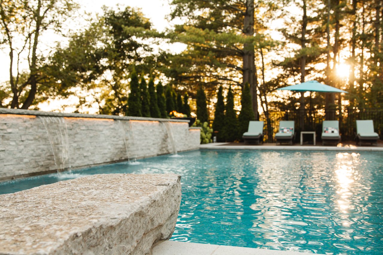 Backyard pool