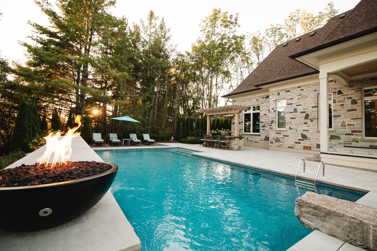 Backyard pool